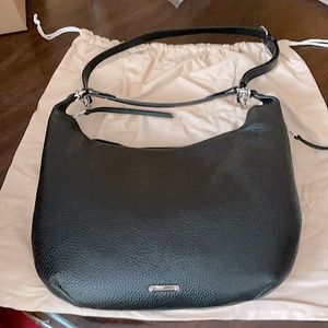Rebecca Minkoff Michelle Hobo black leather purse.
